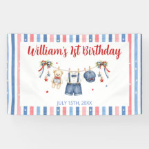 Ropa Roja Blanca y Azul Cumpleaños Niño