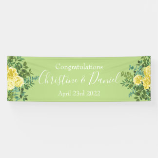 Lona Rosa amarillo claro y verde pálido Boda floral