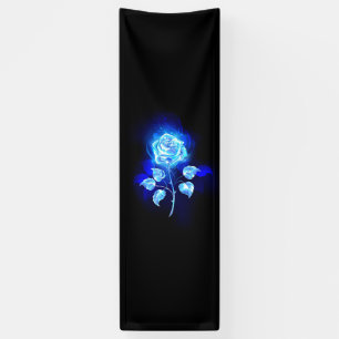 Lona Rosa azul en llamas