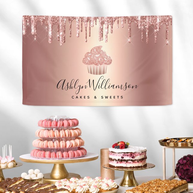 Lona Rosa de tarta de oro Purpurina de cobre Drin Chef  (Subido por el creador)