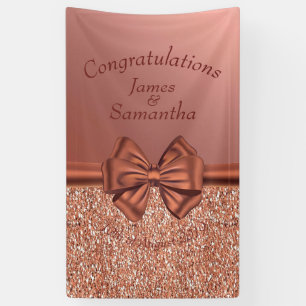 Lona Rosa Dorado Satin Bow -
