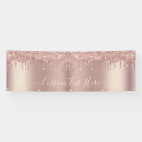 Rosa personalizado Purpurina de oro Personalizado