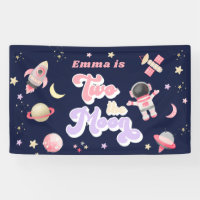 Rosa retro dos el cumpleaños del espacio lunar