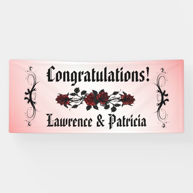 Lona Rosa Roja gótico (Horizontal)