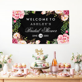 Lona Rosa romántico envolvimiento floral Boda ducha de 