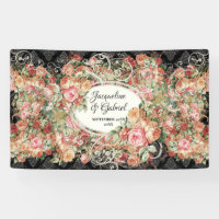 Rosa rosa negro rosa rosa Bouquet ducha de novia