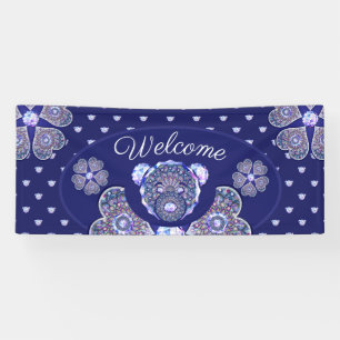 Lona Rosace azul o rojo para bebé y niño