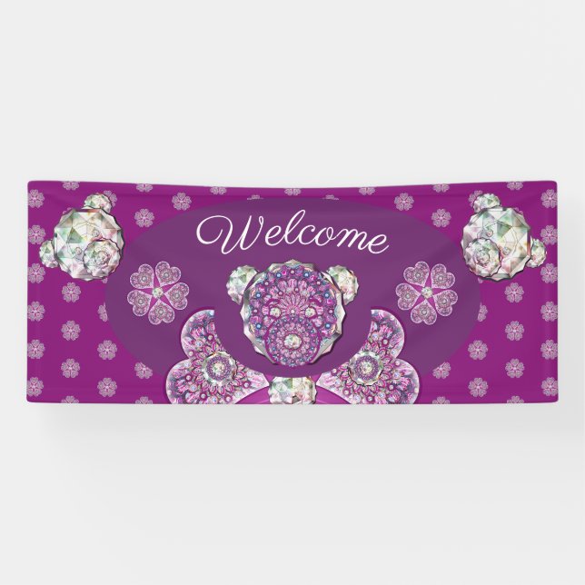 Lona Rosace azul o rojo para bebé y niño (Horizontal)