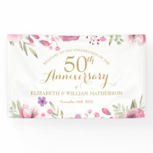 Rosas en acuarela del 50 aniversario Bienvenidos