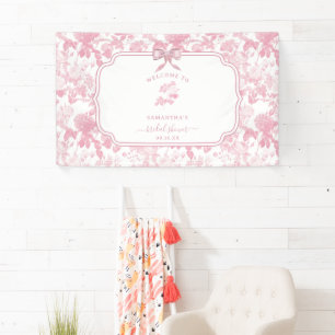 Lona Rosas florales blancas rosadas Chinoiserie Ducha n