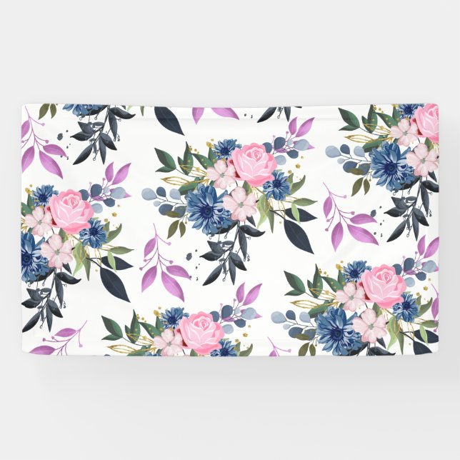 Lona Rosas forestales- gran rosa (Horizontal)