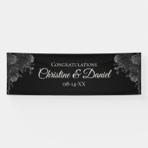 Rosas negros y grises Boda gótico