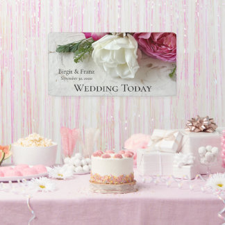 Lona Rosas rosas rosas y blancas