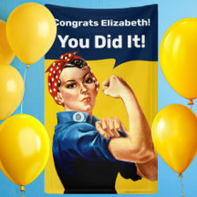 Rosie the Riveter | Banner Tall | Personalizar