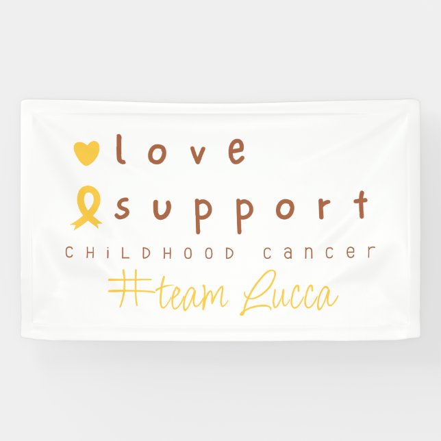 Lona Rótulo de banner con nombre personalizado para cán (Horizontal)