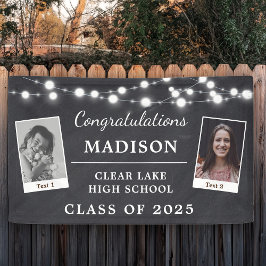 Lona Rótulo de las cadenas de la fiesta de graduación d