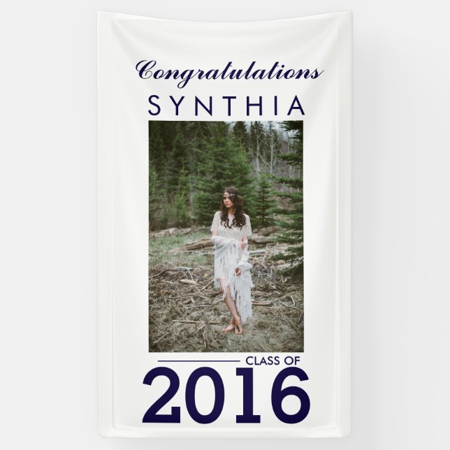 Lona Rótulo graduado de la yarda de la foto de la (Vertical)