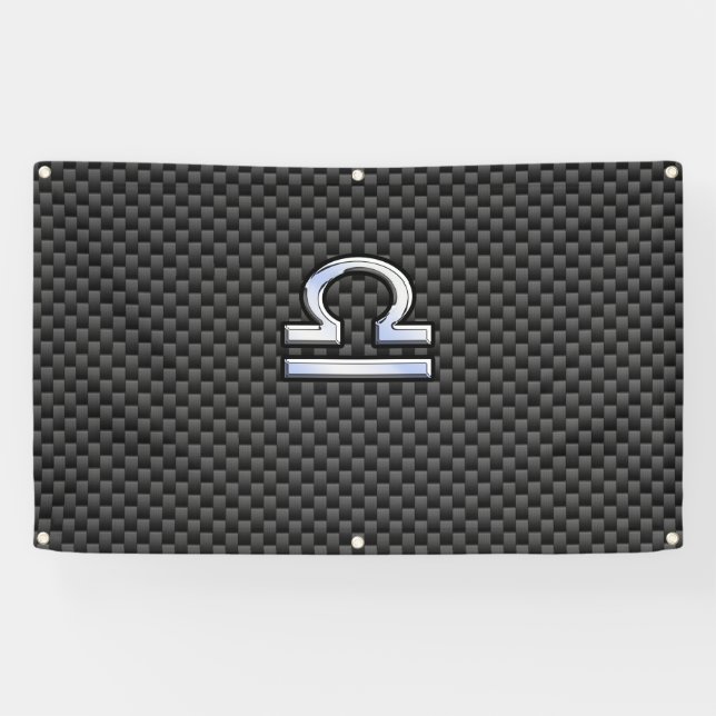 Lona Rótulo Libra Zodiac sobre la impresión de fibra de (Horizontal)