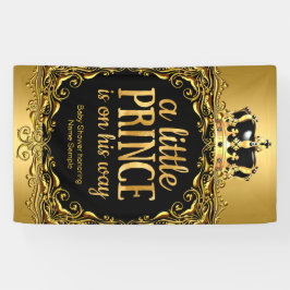 Lona Royal Gold Black Crown Baby Shower Boy 3