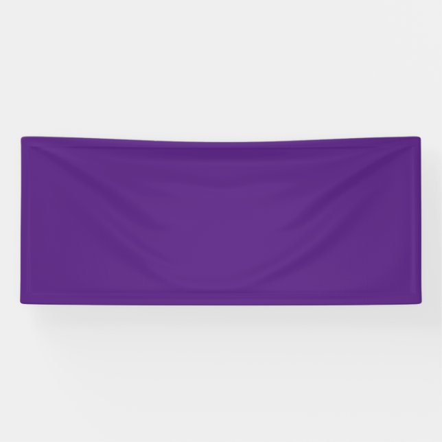 Lona Royal Purple #52187E, Greyish Purple Vinyl Banner (Horizontal)