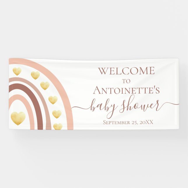 Lona Rubor Bohemian Rainbow Baby Shower (Horizontal)