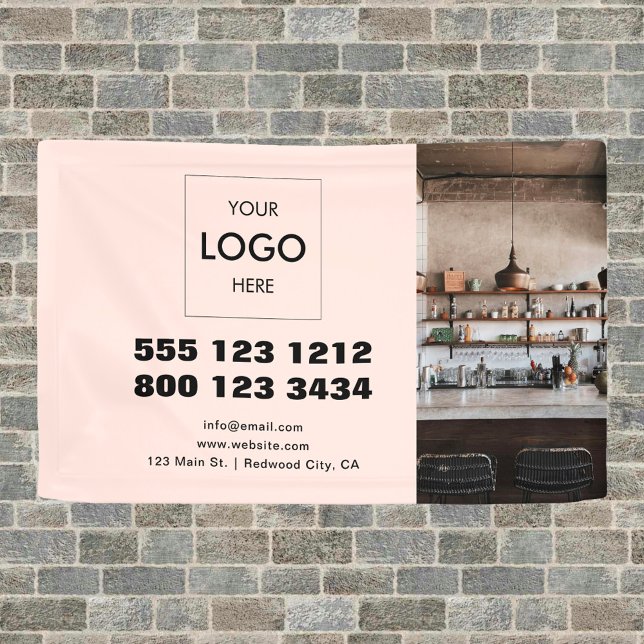 Lona Rubor de publicidad con logotipo comercial (Subido por el creador)