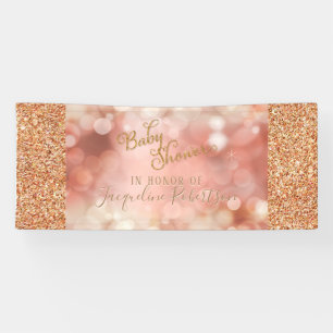 Lona Rubor Fairy Lights Rosa Gold Purpurina Baby Shower