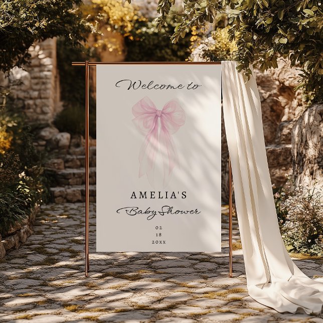 Lona Rubor Lazo Transparente Bienvenida Niña (Subido por el creador)