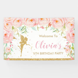 Lona Rubor Pink Floral Fairy Birday Shower