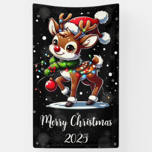 Lona Rudolph La Navidad de Reno Rojo