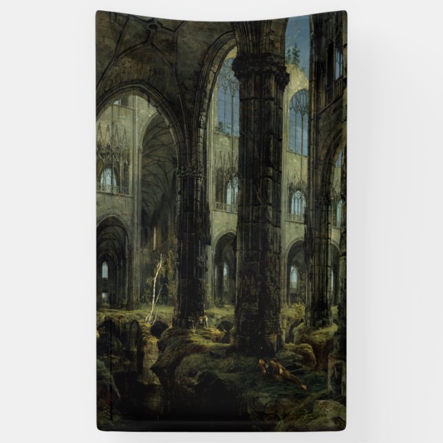 Lona Ruinas góticas (por Carl Blechen) (Vertical)