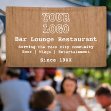 Rustic Add Logo Bar Lounge Restaurant Marketing