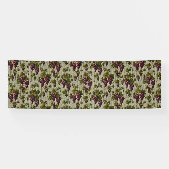 Lona Rustic French Country Vineyard Grapevine Art (Horizontal)