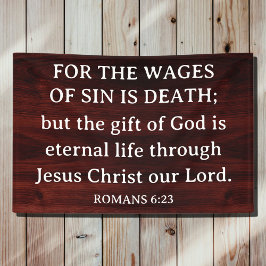 Lona Rustic King James Bible Romans Christian Gospel