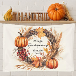 Lona Rustic Pumpkin Harvest Wreath Fall Thanksgiving