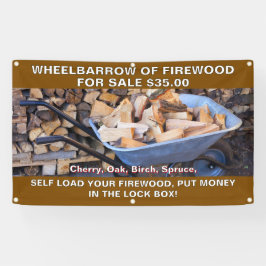 Lona Rústica personalizar de la rueda de la leña para l