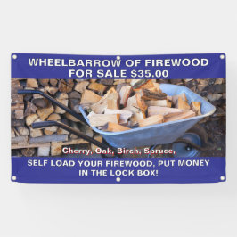 Lona Rústica personalizar de la rueda de la leña para l