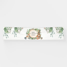 Lona Rústicos animales de la selva forestal de Woodland