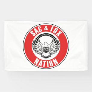 Lona sac fox bandera americana nativa usa símbolo étnic