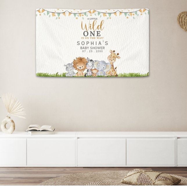 Lona Safari Animals Baby Shower Boy (Subido por el creador)