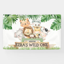 Lona Safari de la selva salvaje un cumpleaños