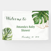 Safari Simple Tropical Wild One Baby Shower