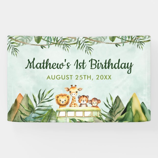 Lona Safari Wild One First Birthday (Horizontal)