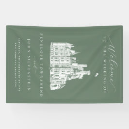 Lona Sage Green Vintage Castle Destination Wedding