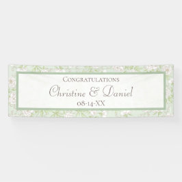 Lona Sage Green White Rose Wedding