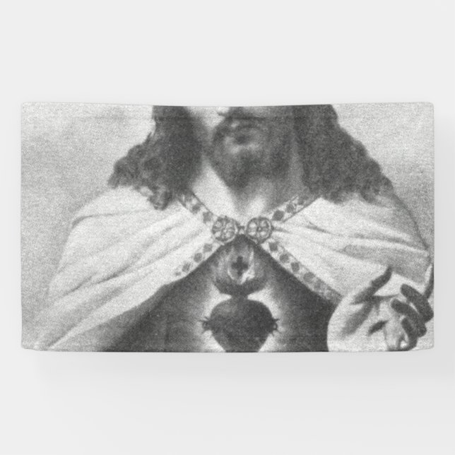 Lona Sagrado Corazón De Jesús (Horizontal)