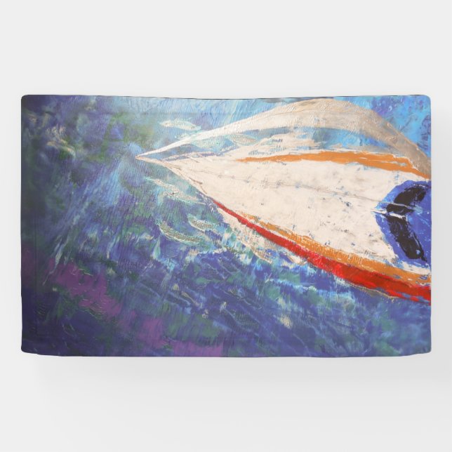 Lona Salando con delfines (Horizontal)