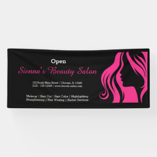 Lona Salón de belleza (rosa profundo)