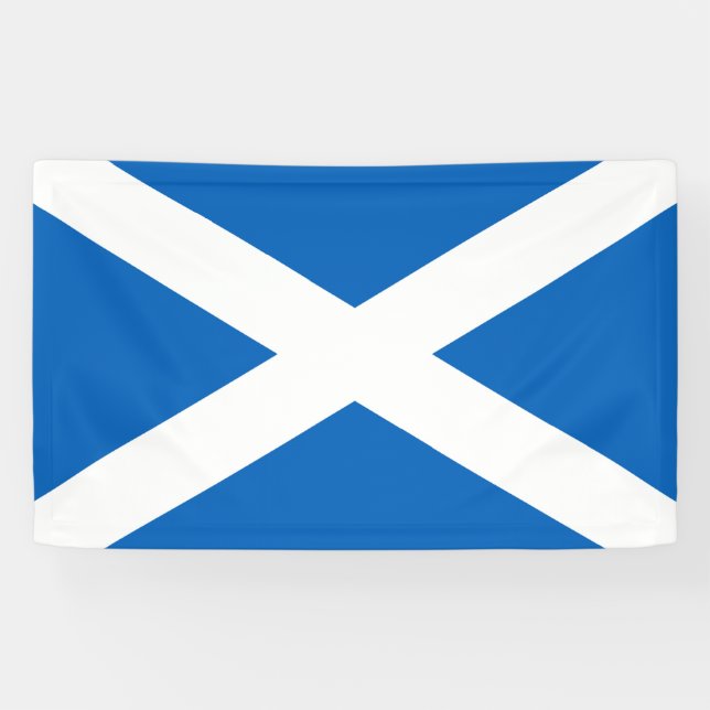 Lona Saltire ~ Bandera de Escocia (Horizontal)