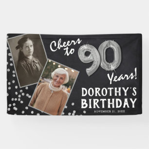 Lona ¡Salud por 80 años Cumpleaños Foto 2